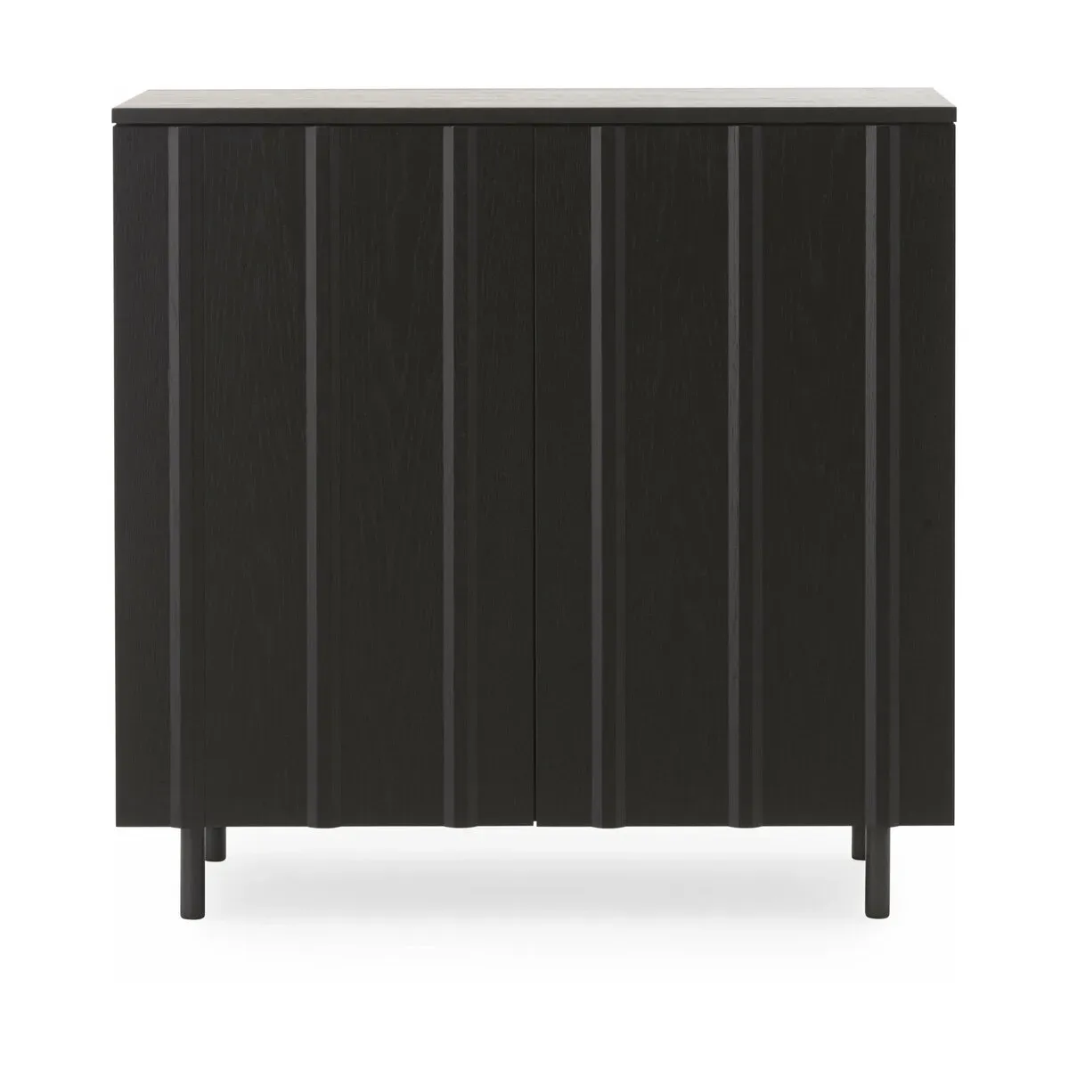 Cabinet bas noir Rib Soft noir - Normann Copenhagen
