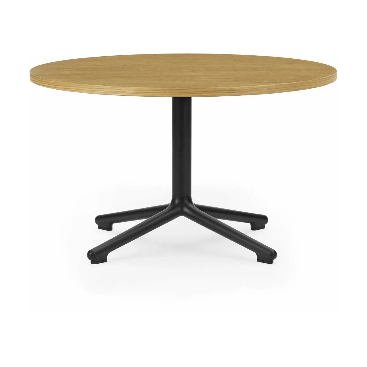 Table basse en aluminium noir et en chêne 70 cm Lunar Oak - Normann Copenhagen