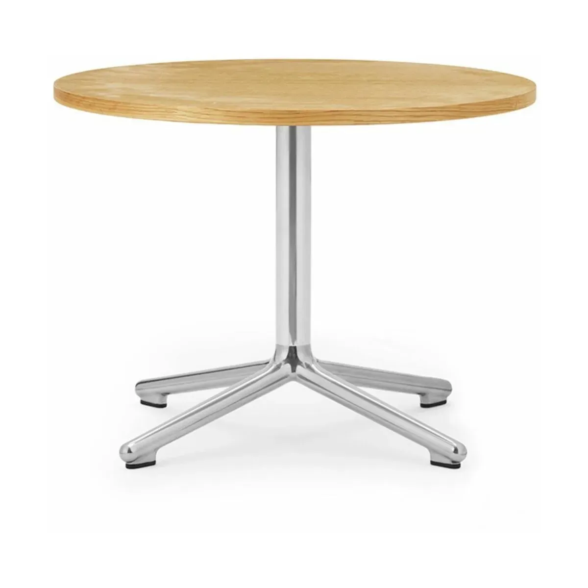 Table basse en aluminium et en chêne 60 cm Lunar Oak - Normann Copenhagen