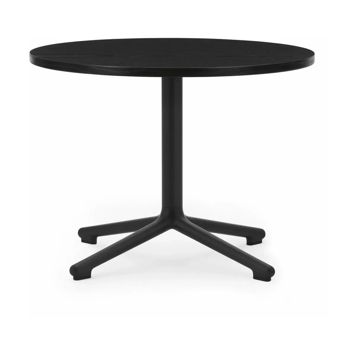 Table basse en aluminium noir et en chêne noir 60 cm Lunar Oak - Normann Copenhagen
