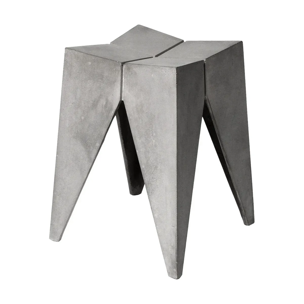 Tabouret contemporain en béton 35 x 35 x 45 Bridge - Lyon Béton