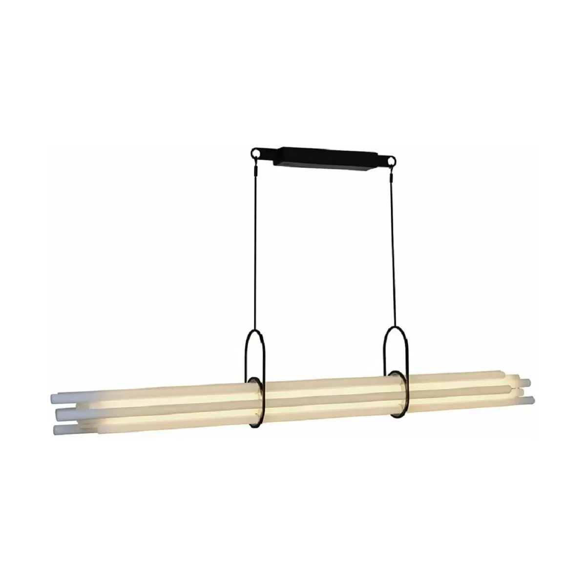 Suspension en acier noir et verre NL12 - DCW Editions