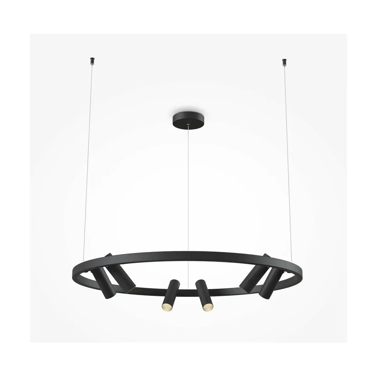 Lustre en métal noir Satellite - Maytoni