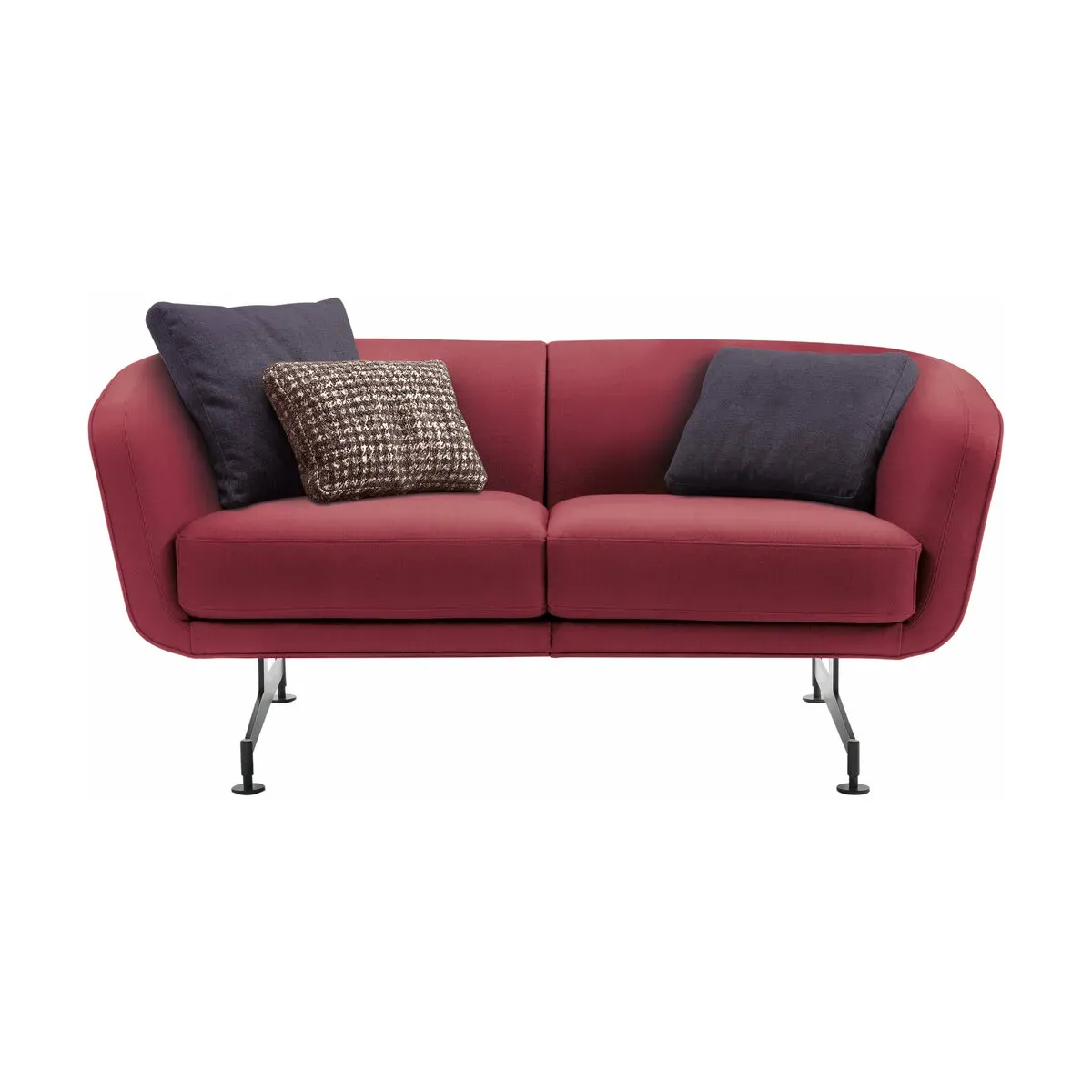 Canapé 2 places en tissu prune 170cm Betty - Kartell