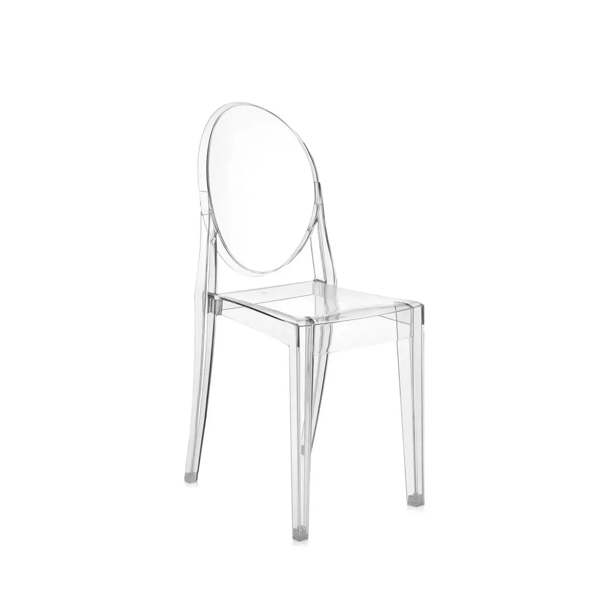 2 Chaises transparentes matériau responsable Victoria Ghost - Kartell