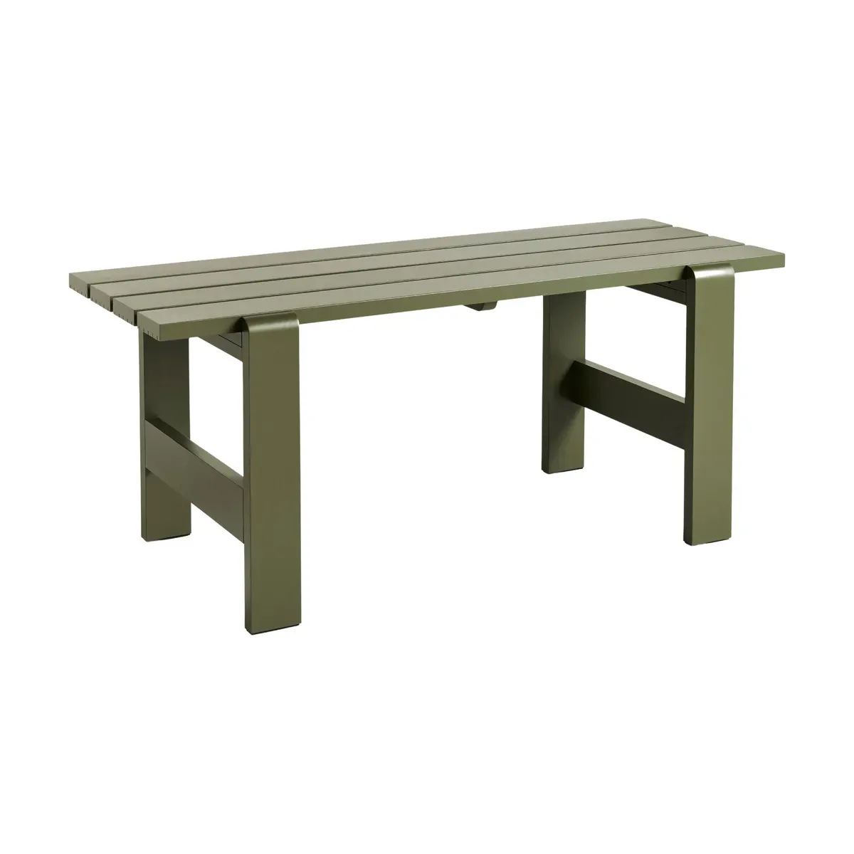 Table en pin laqué olive 180 x 66 x 74 cm Weekday - Hay