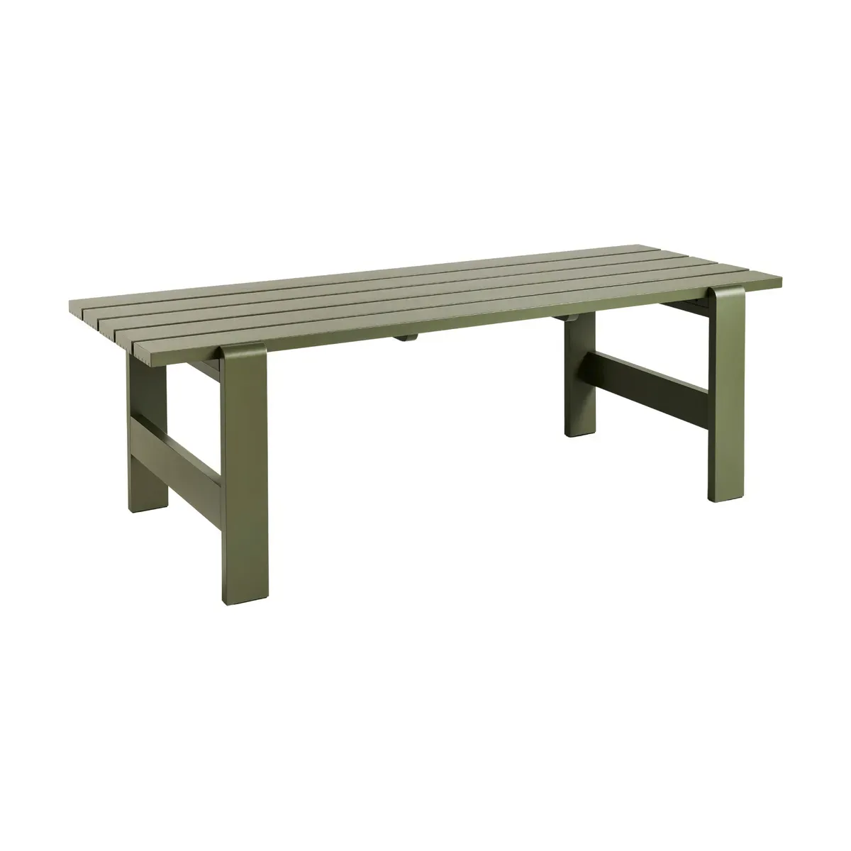 Table en pin laqué olive 230 x 83 x 74 cm Weekday - Hay