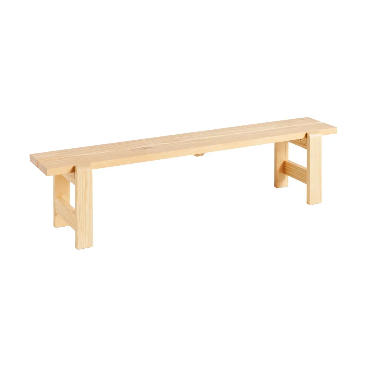 Banc en pin laqué 190 x 32 x 45 cm Weekday - Hay