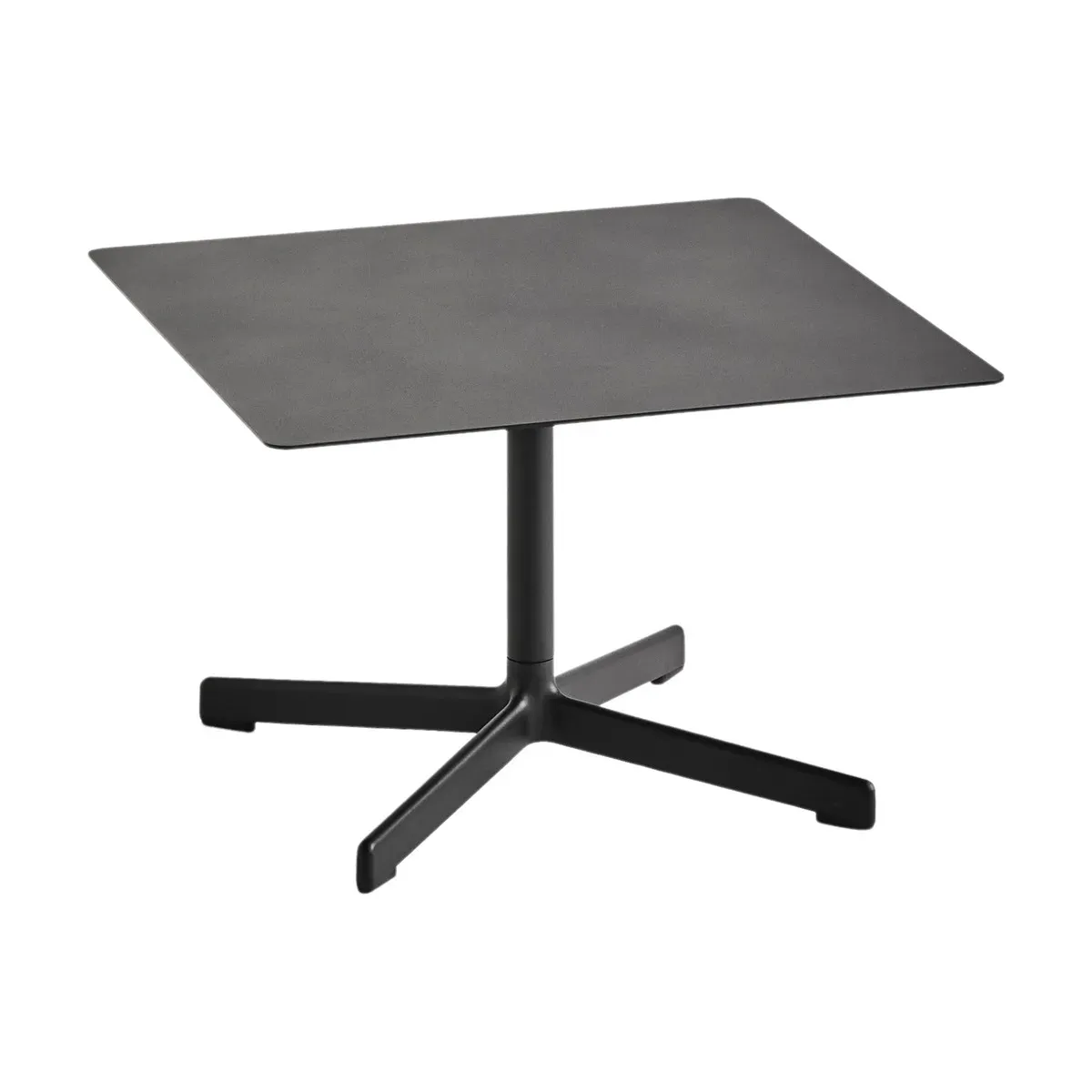 Table basse carrée en acier anthracite 60 x 40 cm Neu - Hay