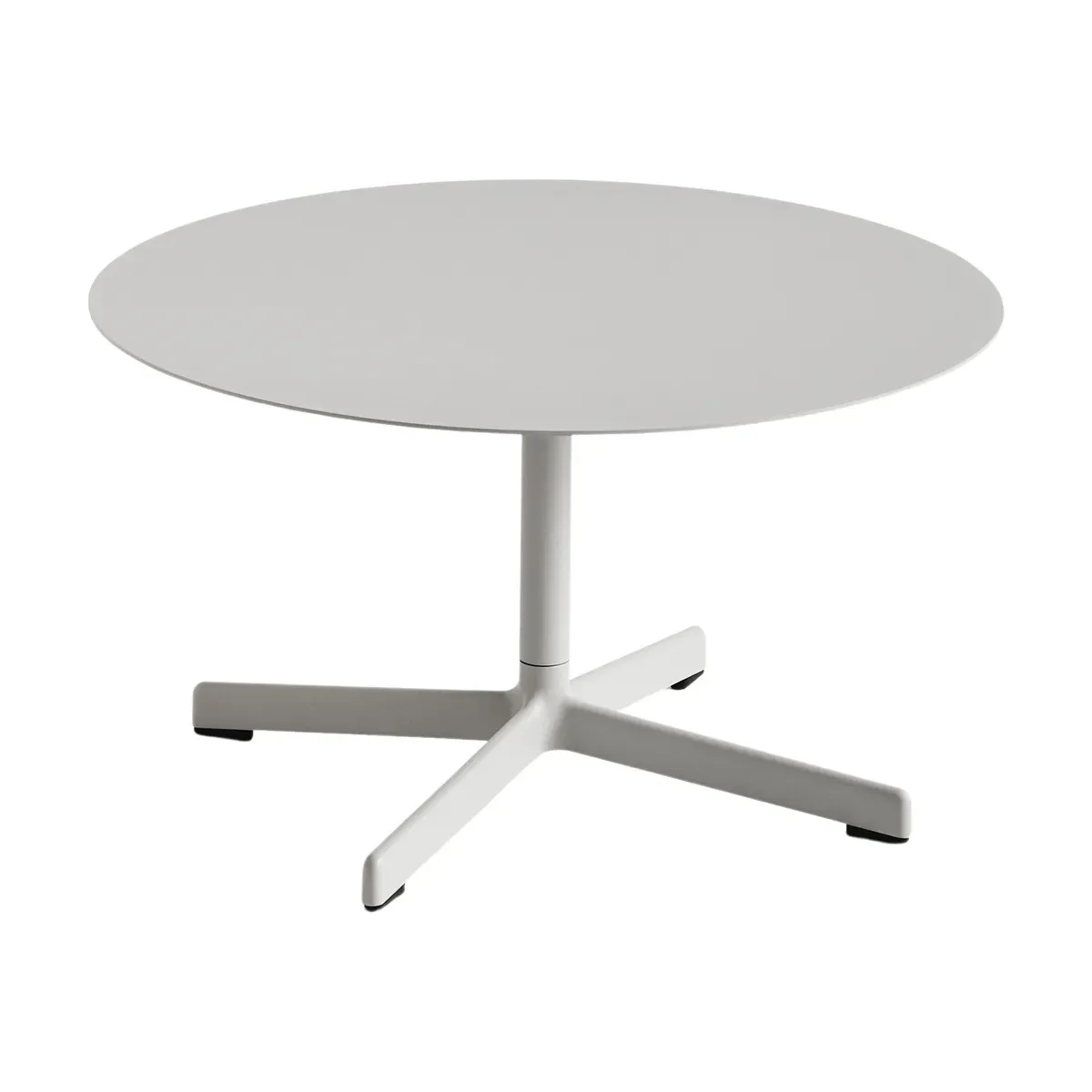 Table basse ronde en acier gris clair 70 x 40 cm Neu - Hay