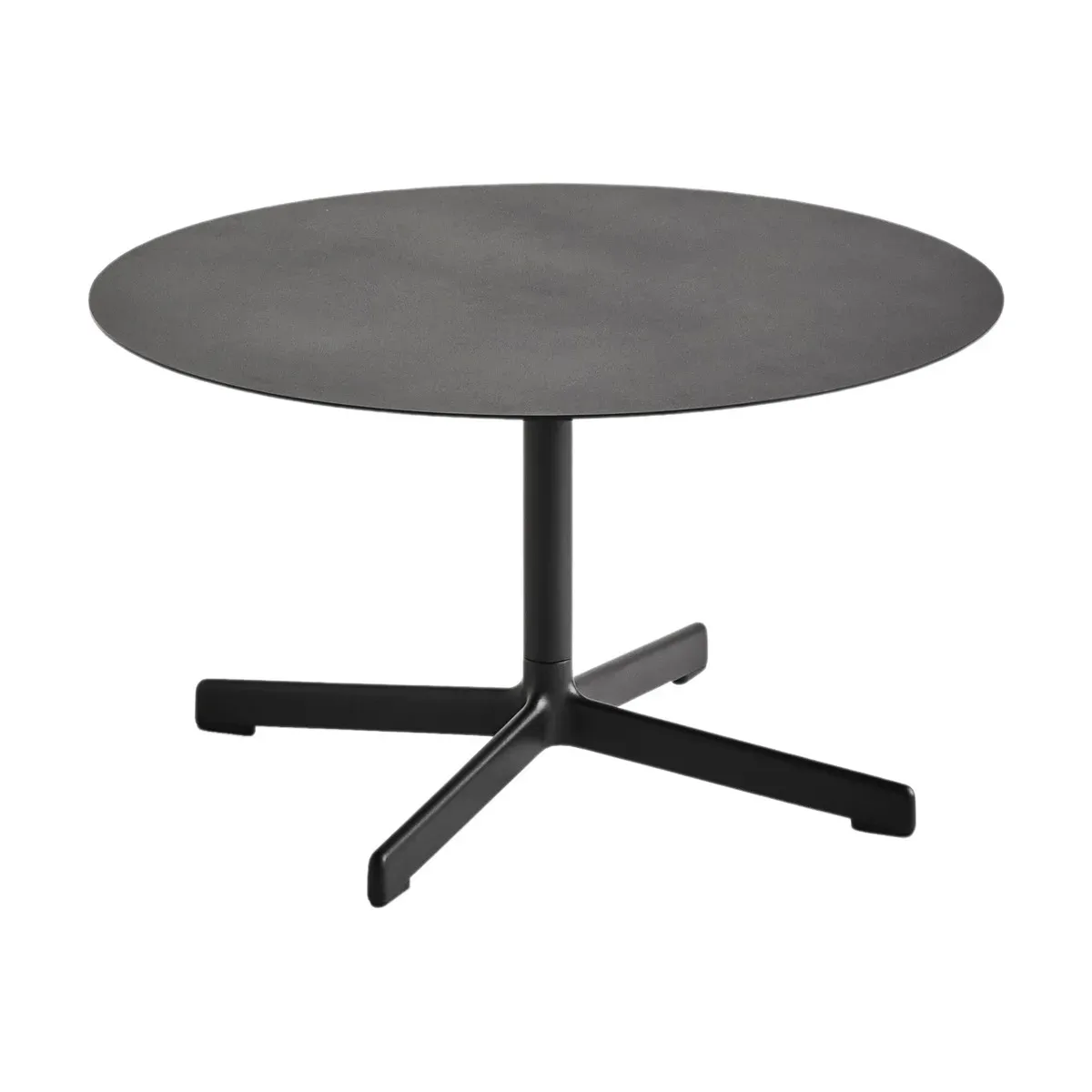 Table basse ronde en acier anthracite 70 x 40 cm Neu - Hay
