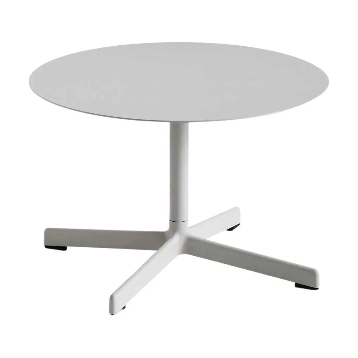 Table basse ronde en acier gris clair 60 x 40 cm Neu - Hay