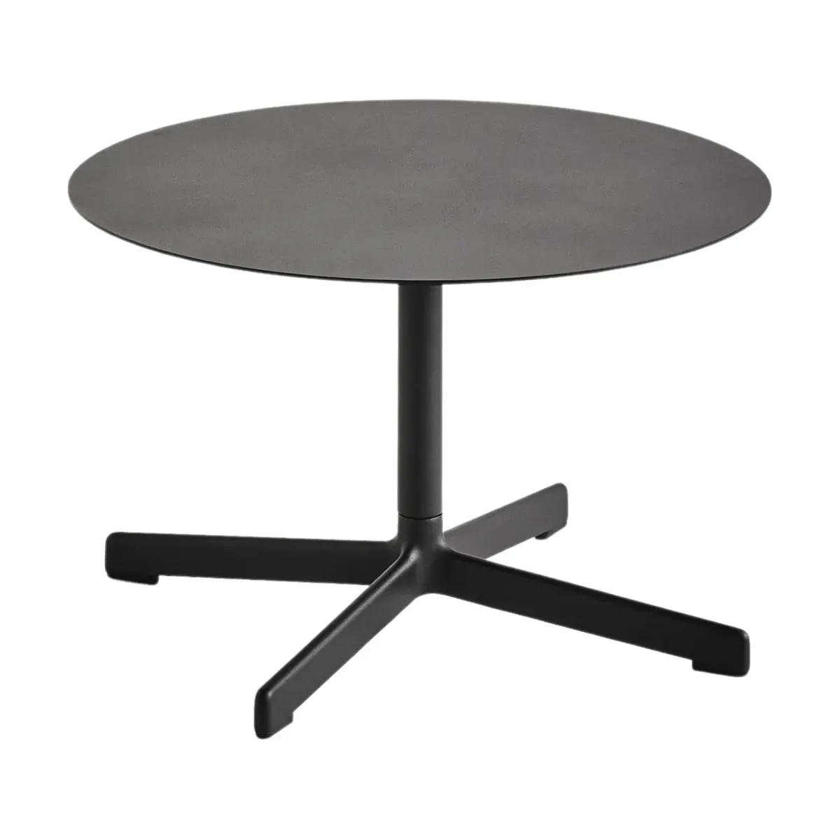 Table basse ronde en acier anthracite 60 x 40 cm Neu - Hay
