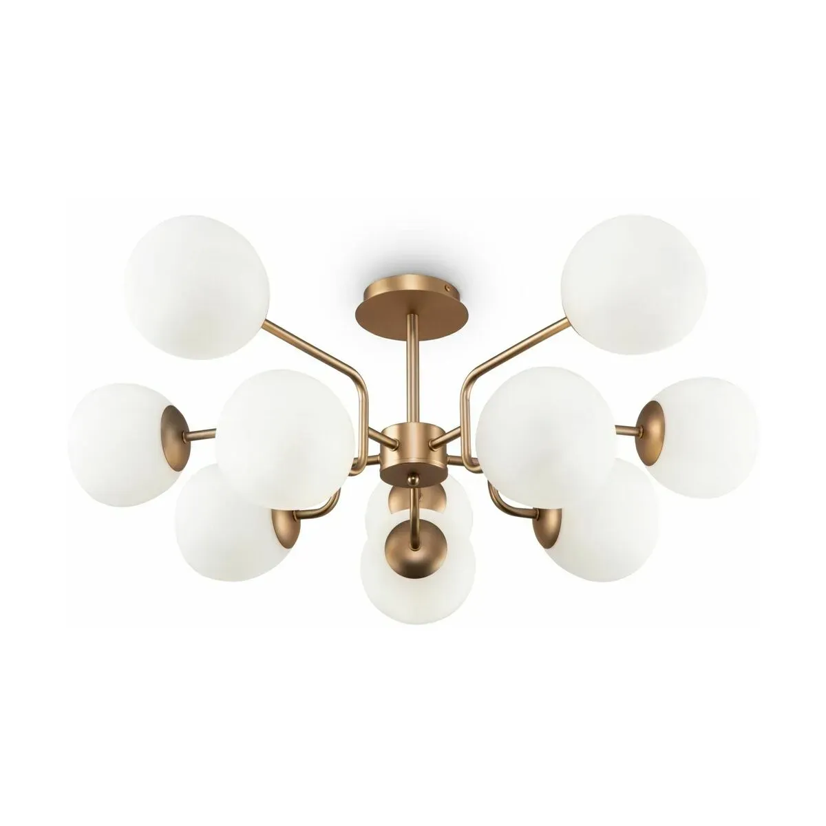 Lustre avec 10 sphères en métal doré Erich - Maytoni