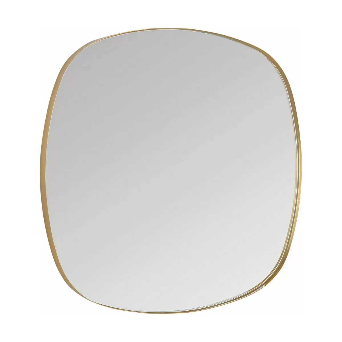 Miroir en laiton doré 50 x 50 cm Dobbles - Versmissen