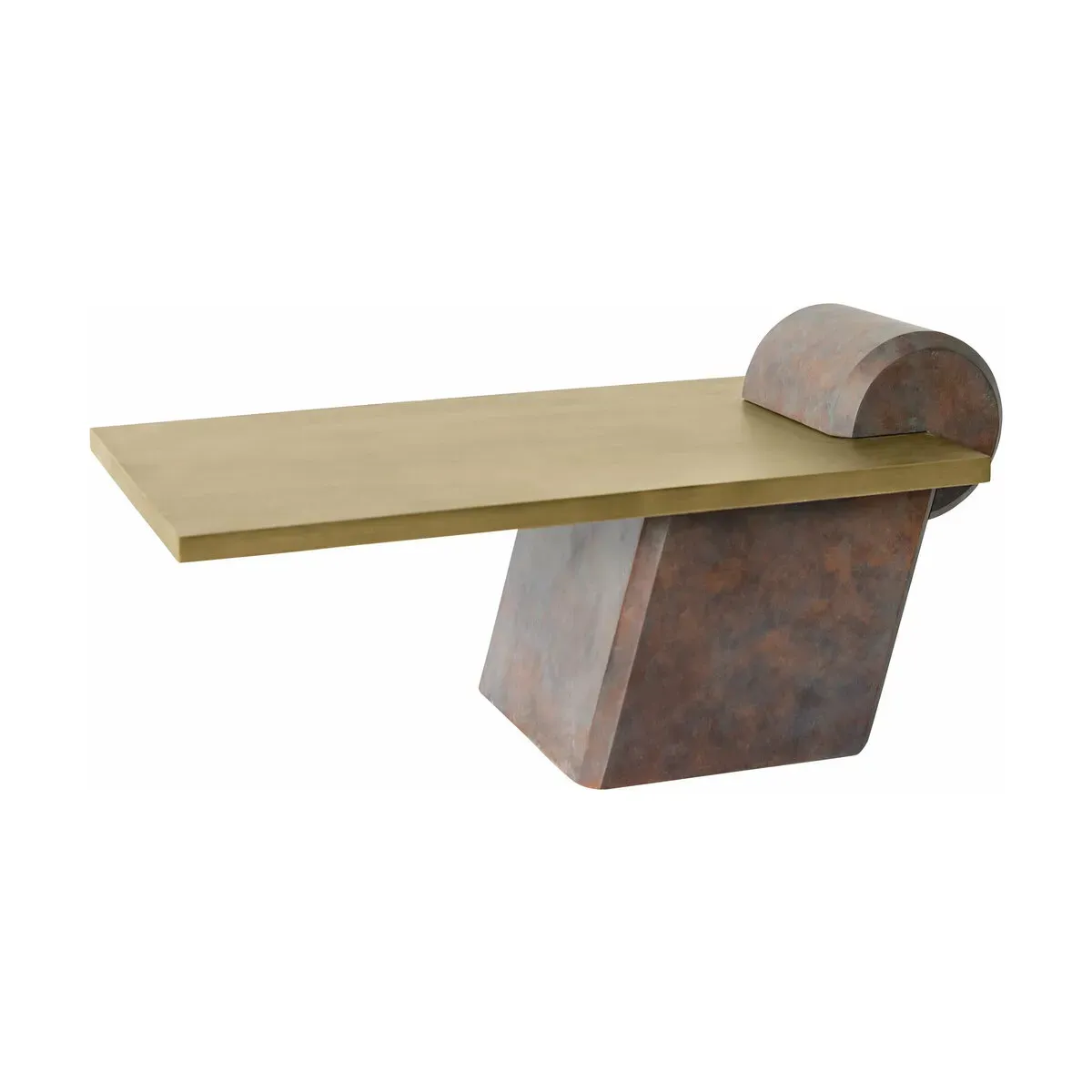 Table basse en béton marron 115 x 60 cm Fleek - Versmissen