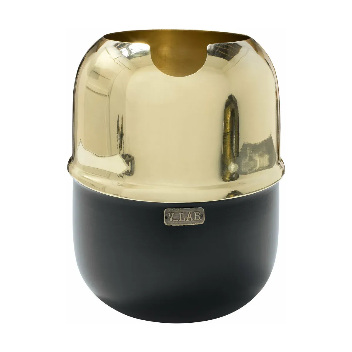 Refroidisseur à vin en laiton doré et noir Pedro - Versmissen