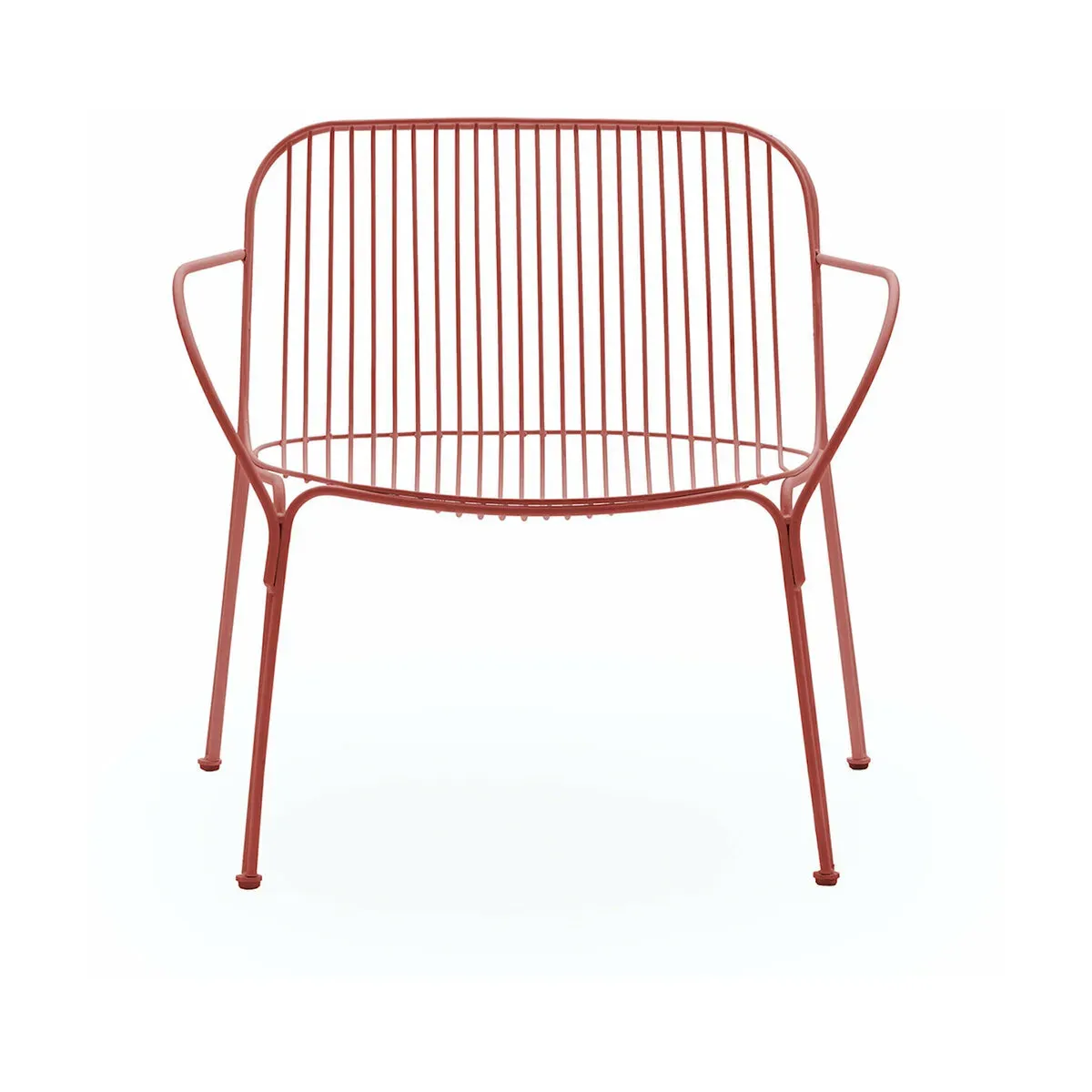 Fauteuil de jardin en acier rouge Hiray - Kartell