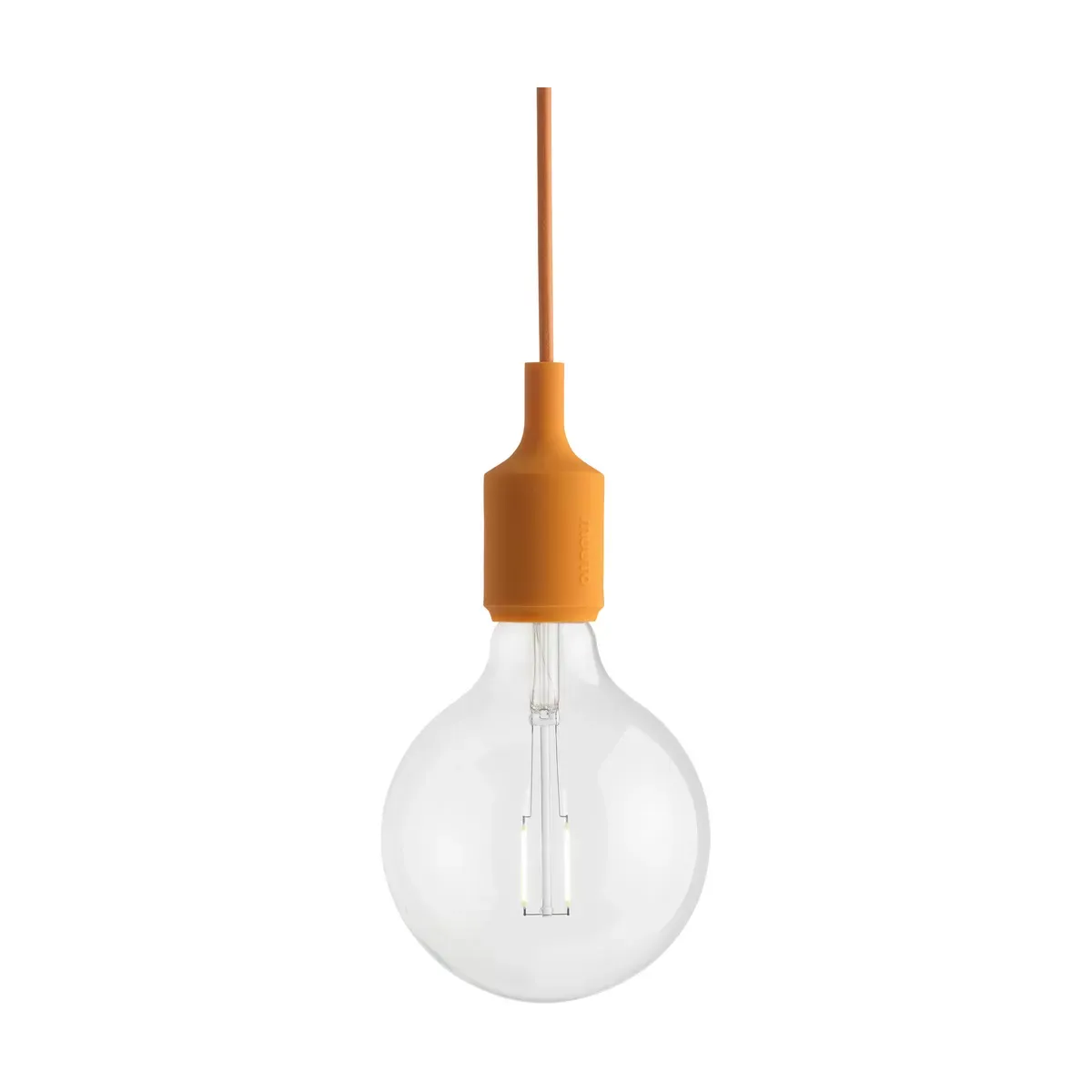 Suspension en caoutchouc orange 12 x 23 cm E27 - Muuto