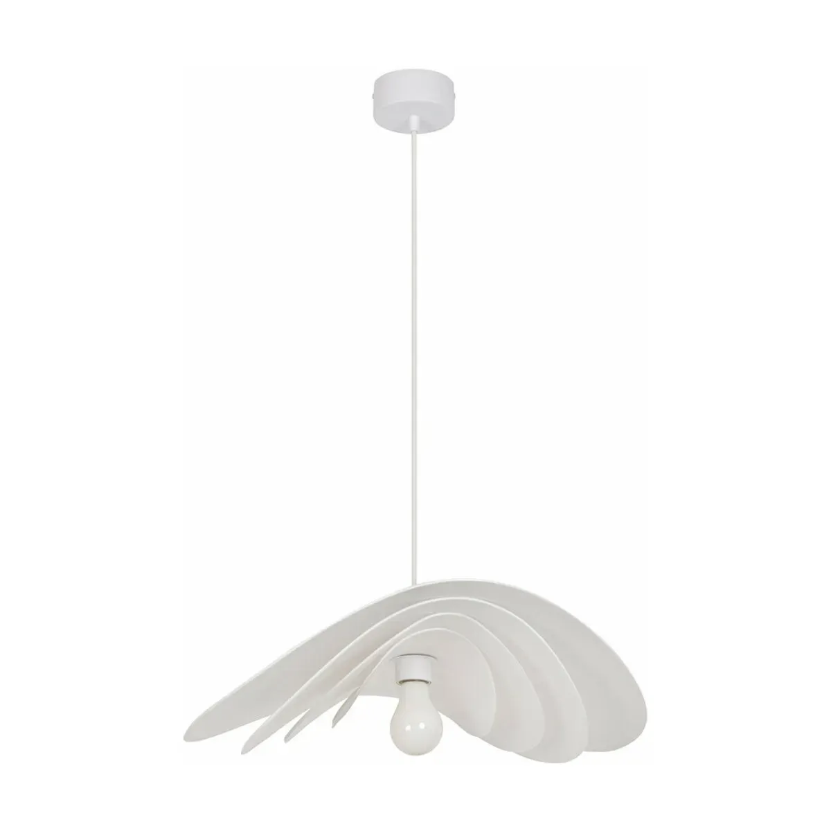 Suspension en papier murano blanche 56 cm Selenitis - Market set