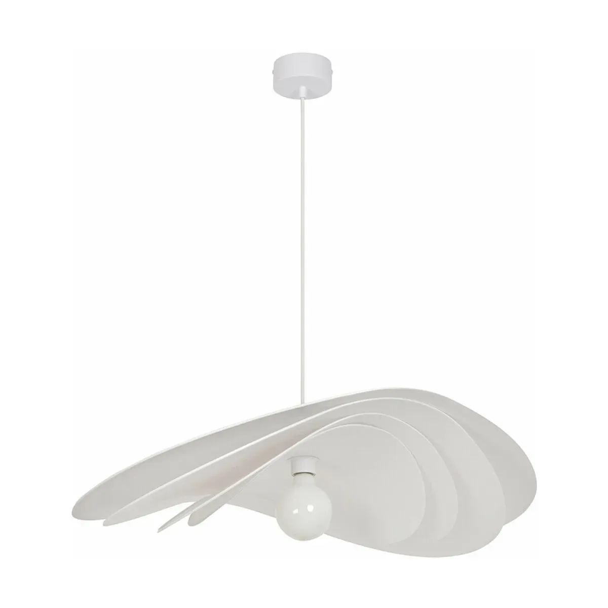 Suspension en papier murano blanche 78 cm Selenitis - Market set