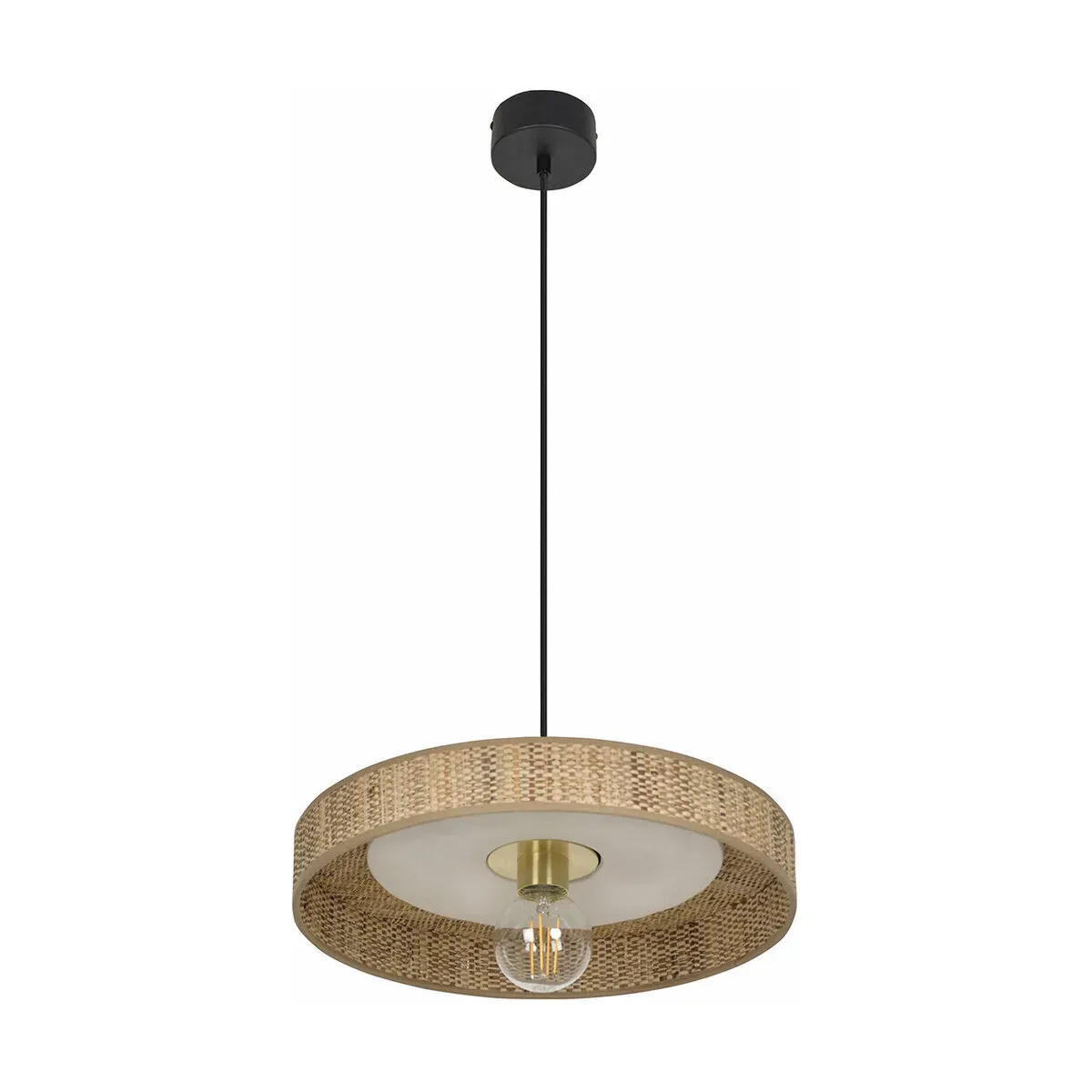 Suspension en fibres naturelles de bana blanc 40 cm Portinatx - Maket set