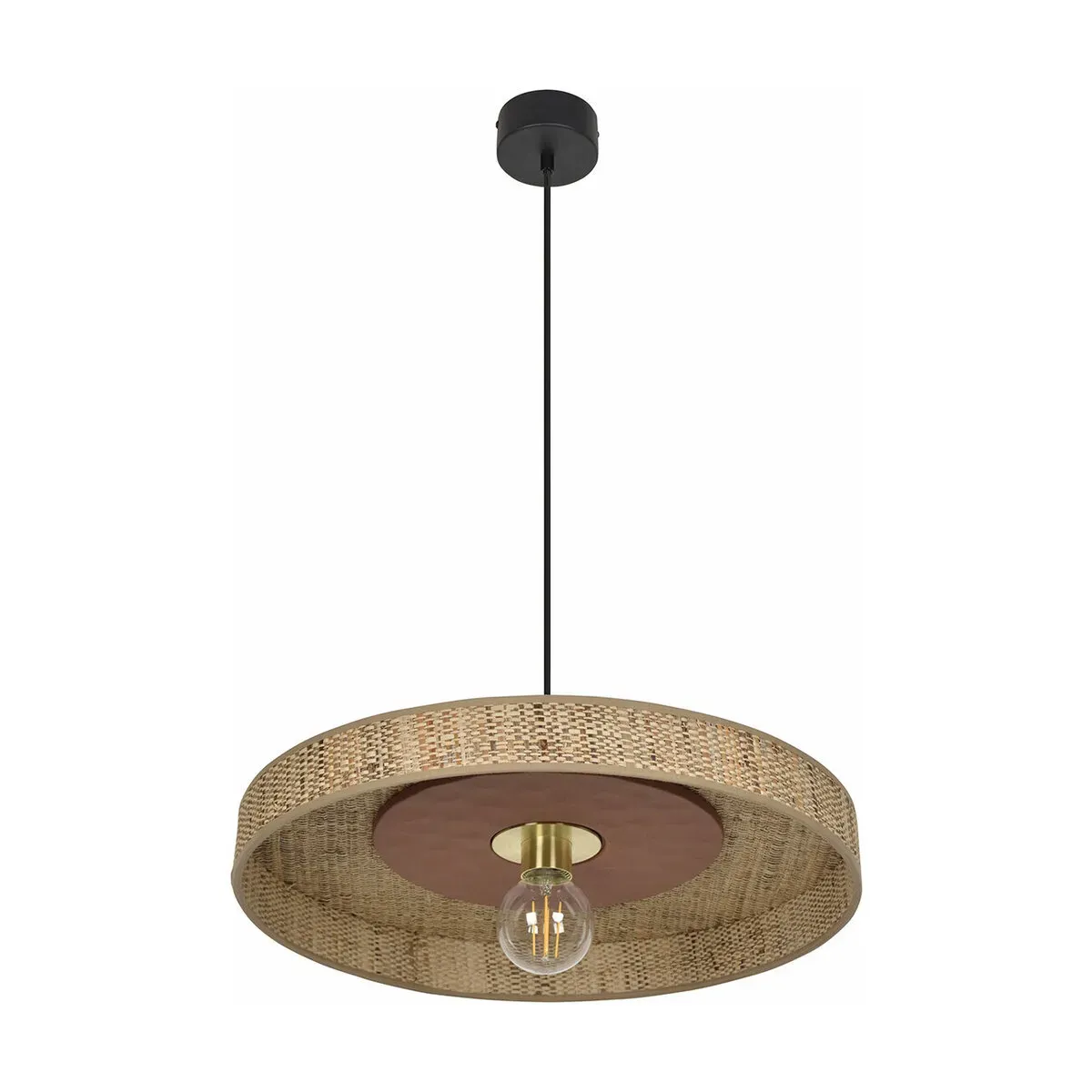 Suspension en fibres naturelles de bana terracotta 50 cm Portinatx - Market set