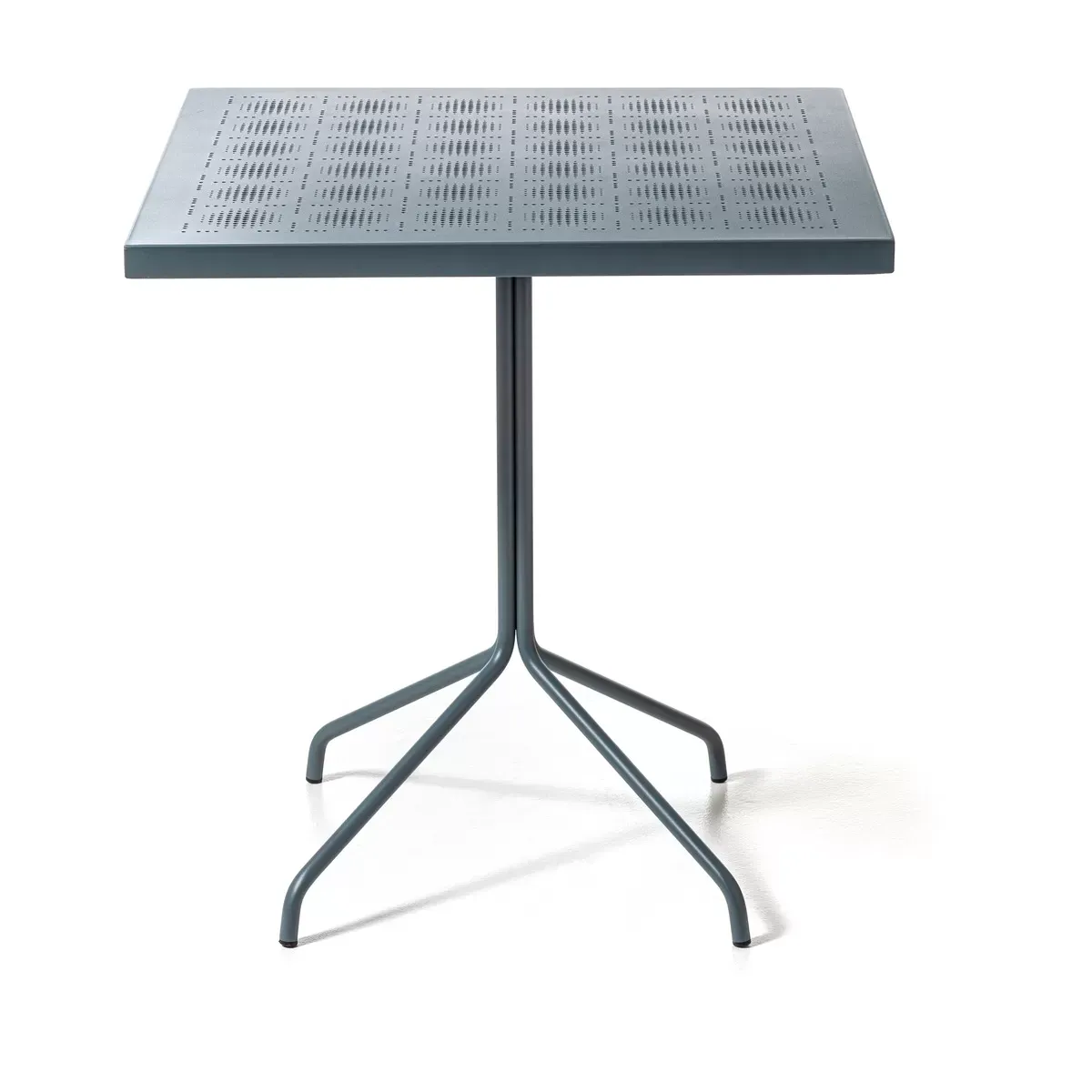 Table carrée de jardin en acier grise Brise 38 - Gervasoni