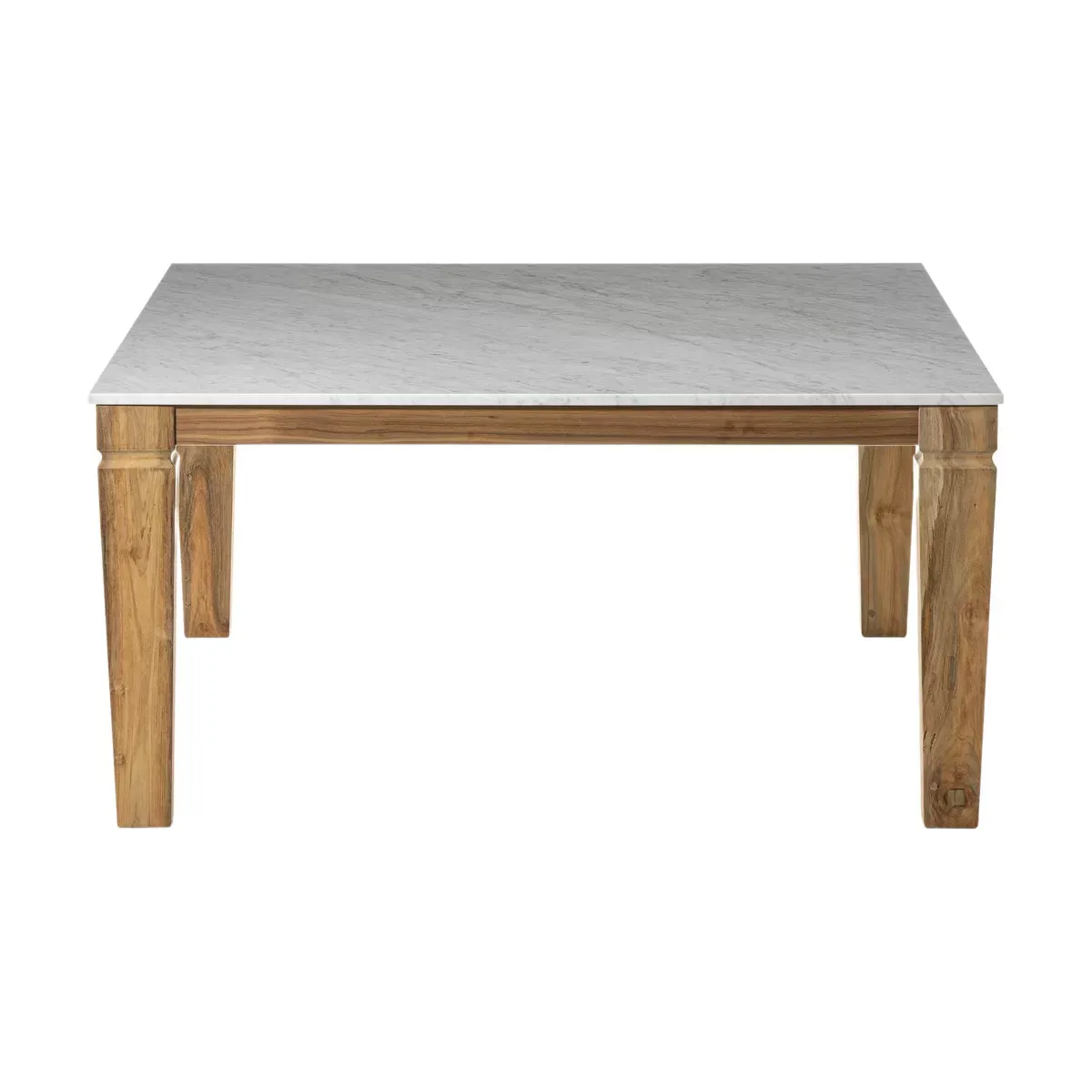 Table carrée en marbre et teck 150 cm Jeko 31 - Gervasoni