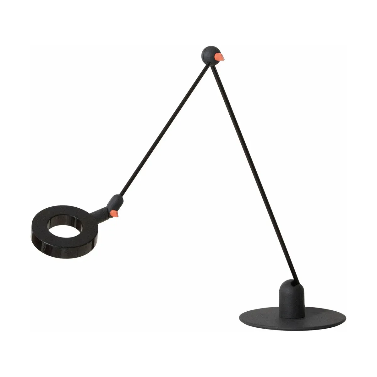 Lampe design de bureau en métal noir L'amica - Martinelli Luce