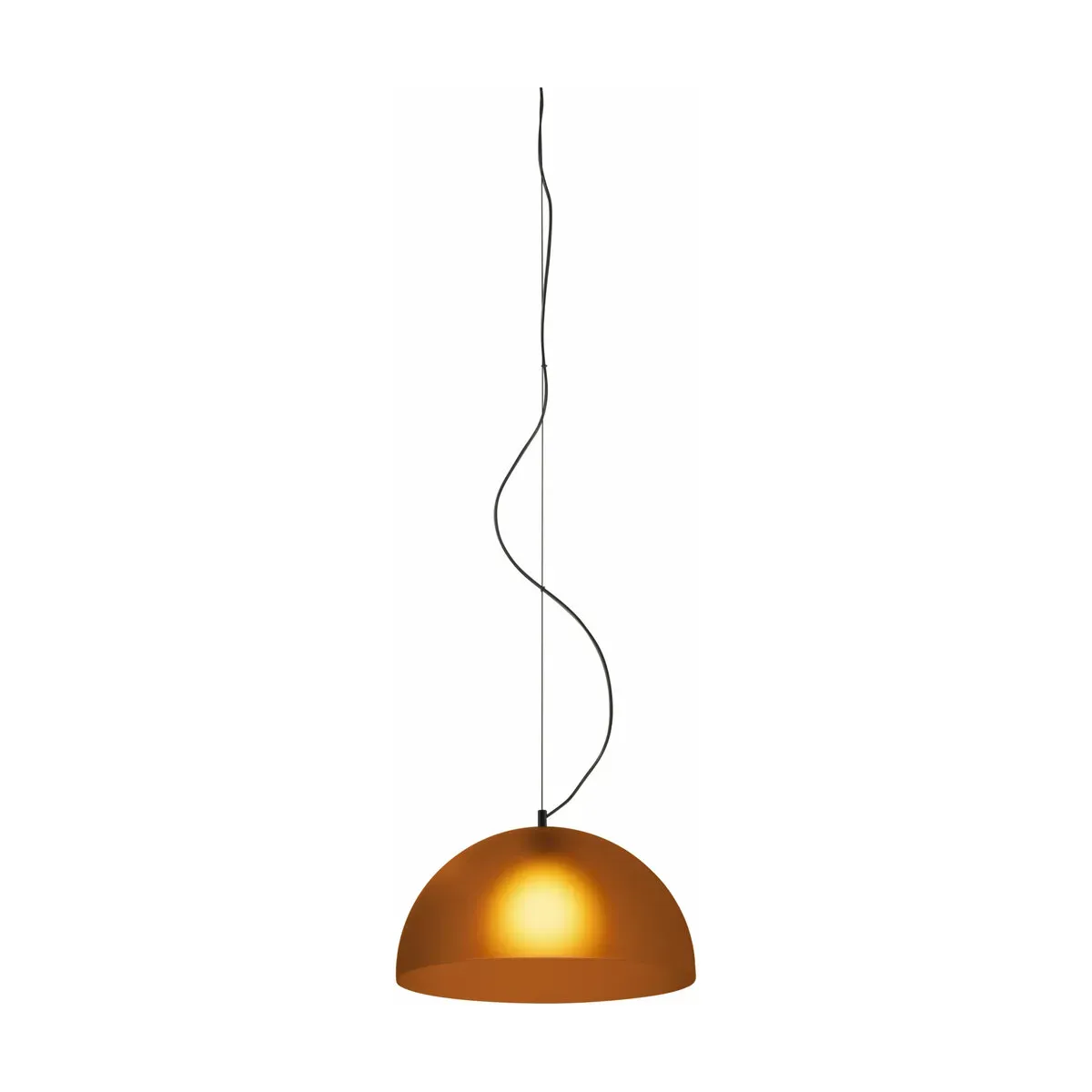 Suspension en métal orange 45 cm Bubbles - Martinelli Luce