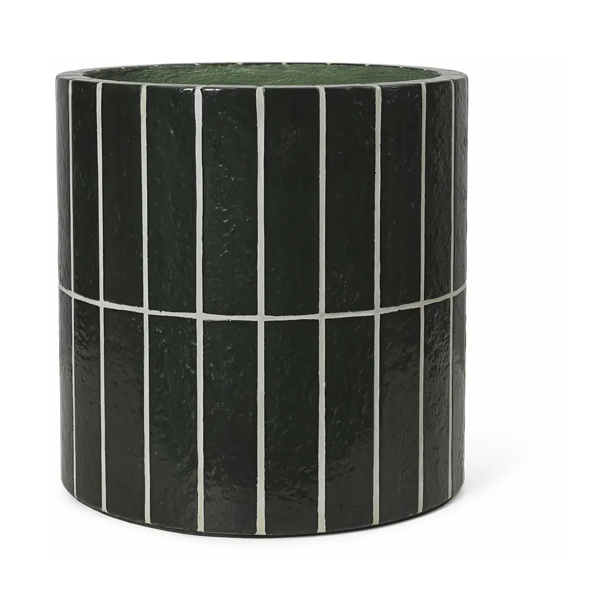 Cache-pot en béton vert foncé 40 x 51 cm Pillar - Ferm Living