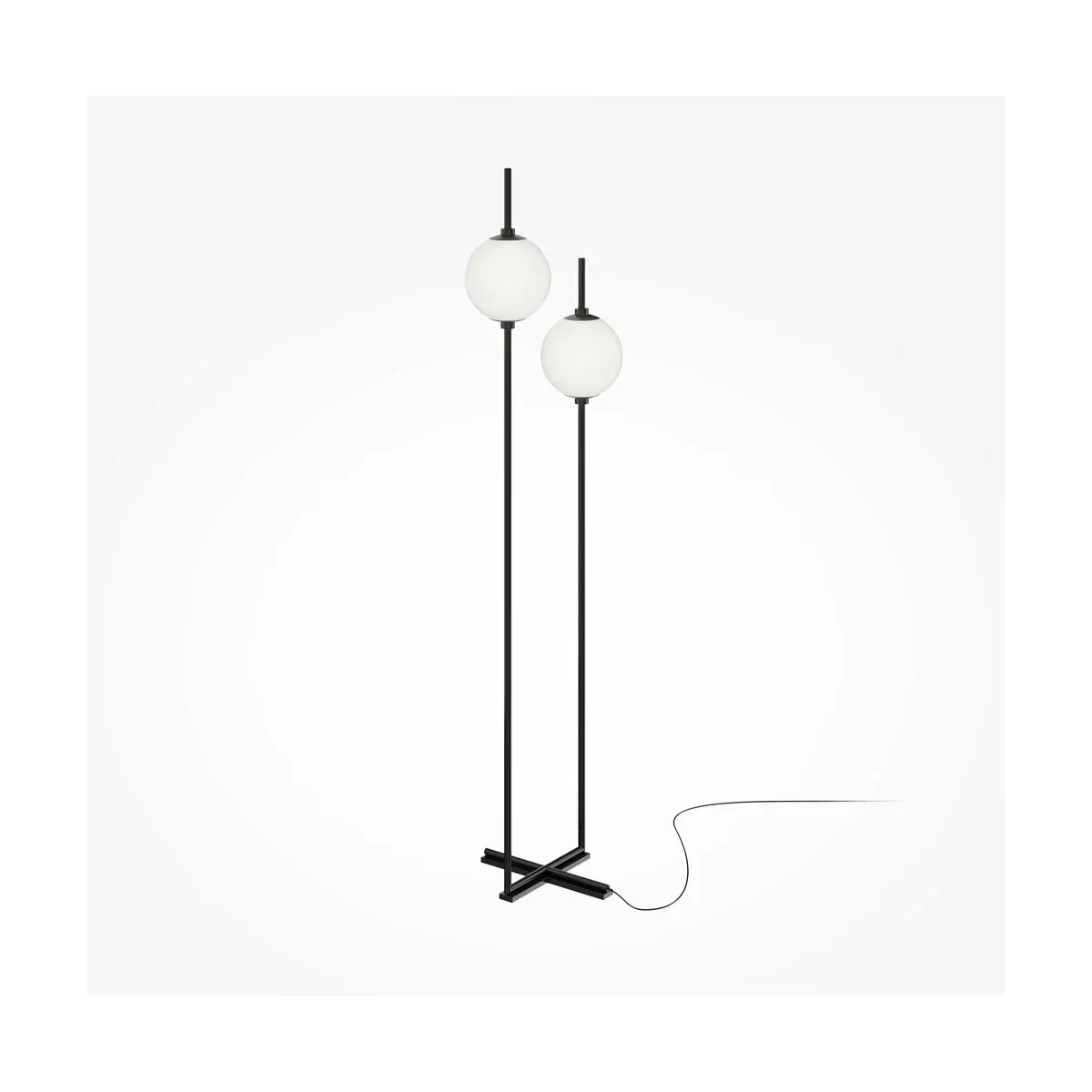 Lampadaire en métal noir 150 cm Sixth sense - Maytoni