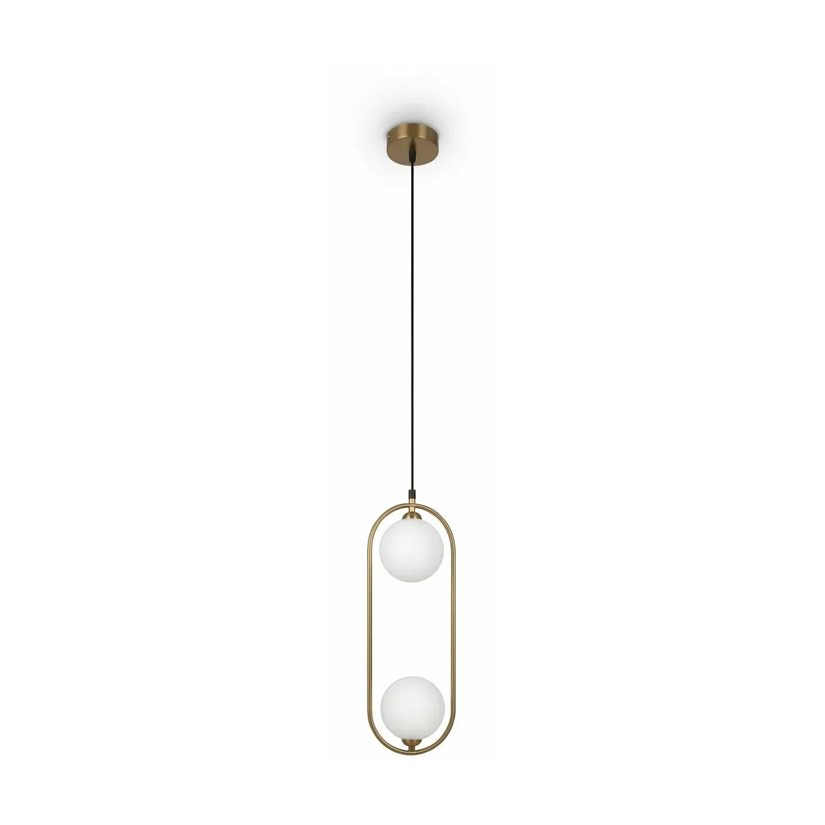 Suspension en verre dépoli et métal laiton 48 cm Ring - Maytoni