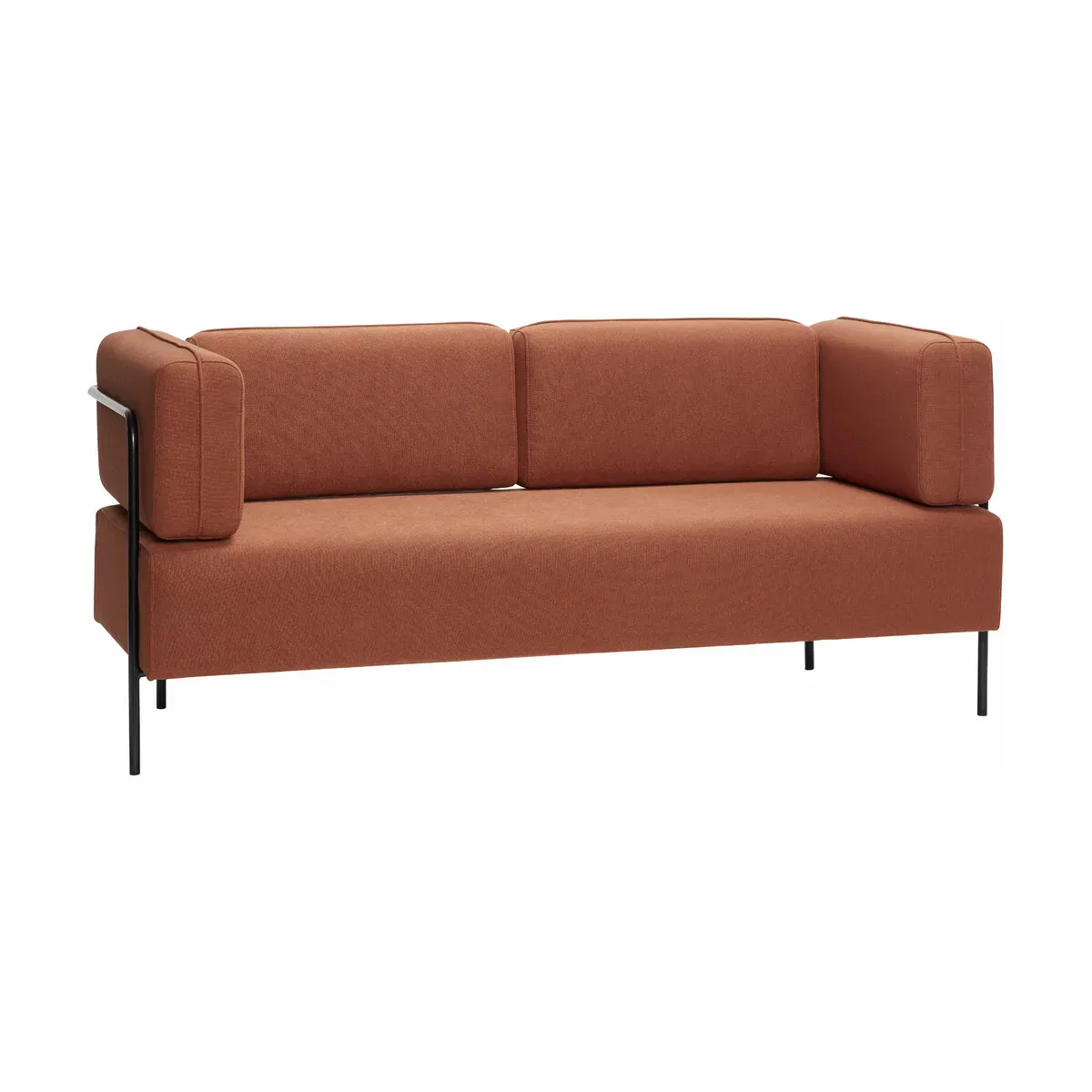 Canapé en tissus ambre Block Maroon - Hübsch