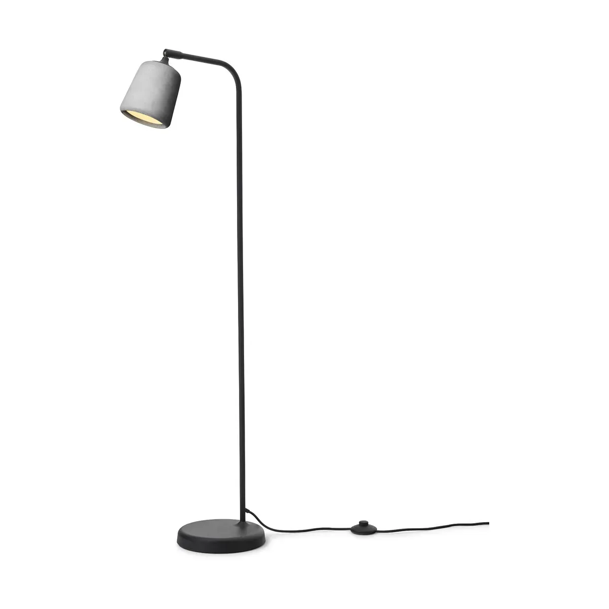 Lampadaire en bêton gris clair 125 cm Material - New Works