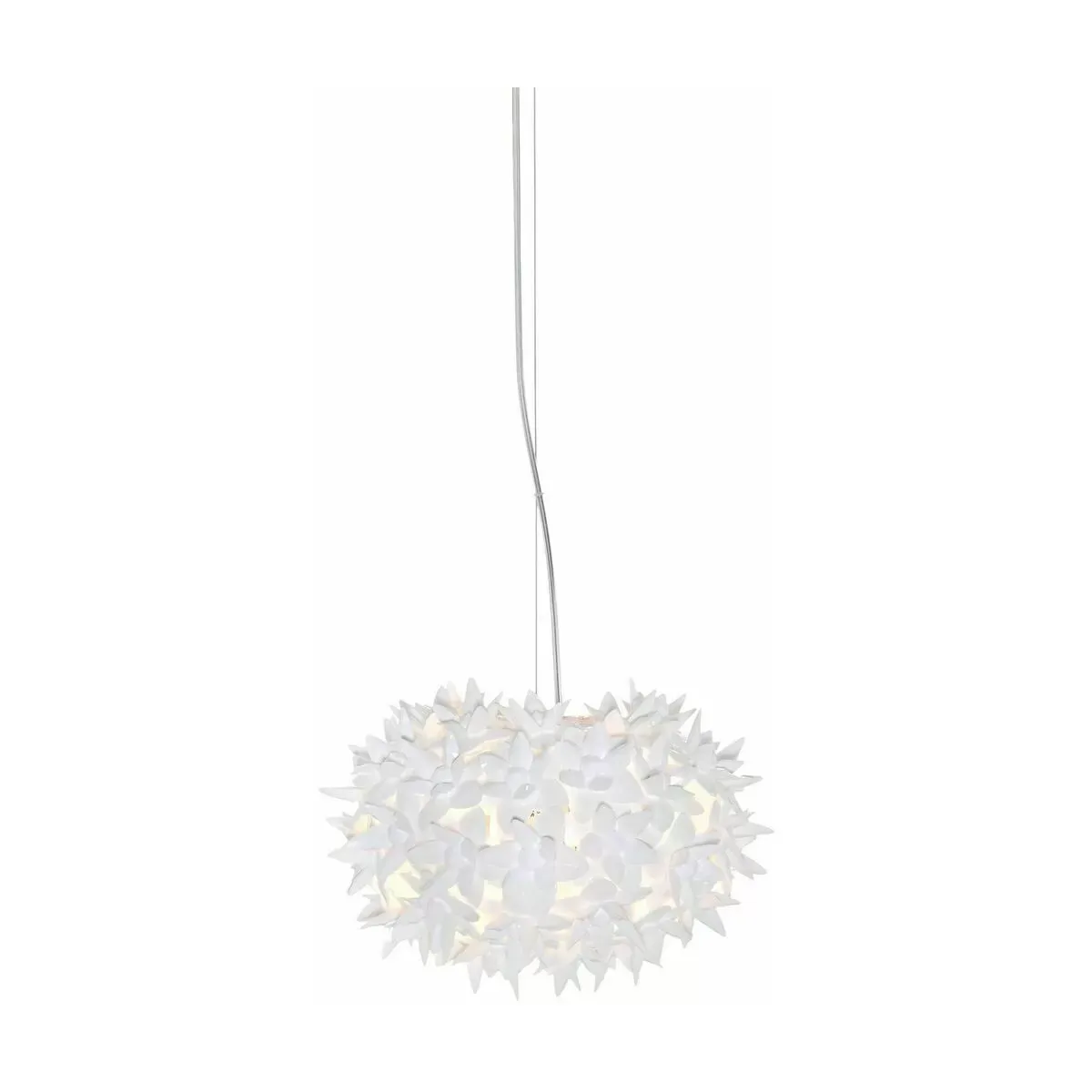 Suspension ronde cristale 28 x 19 cm Bloom - Kartell