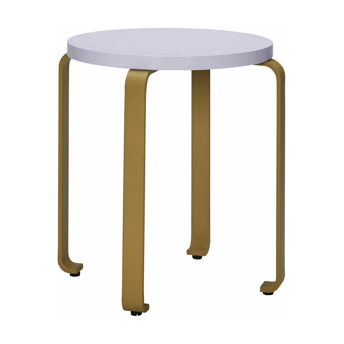 Tabouret à roulettes bleu clair et kaki 46 x 46,5 cm Smile - Hübsch