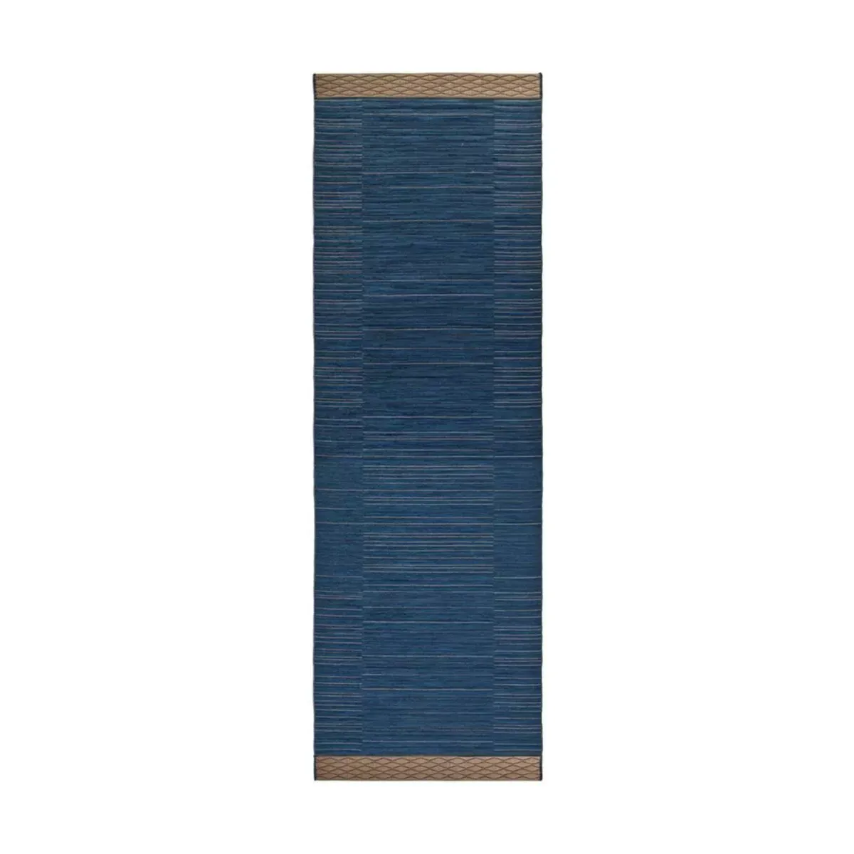 Tapis de couloir en tissage bleu 240x80 cm Guna 01 - Gervasoni
