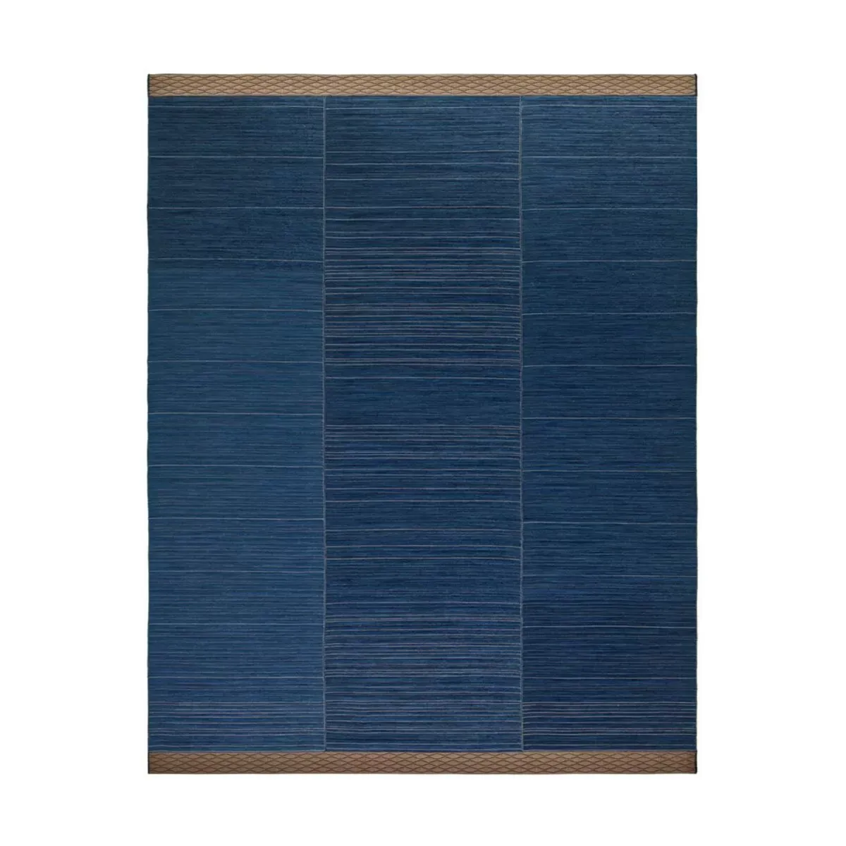 Tapis rectangulaire en tissage bleu 300x230 cm Guna 02 - Gervasoni