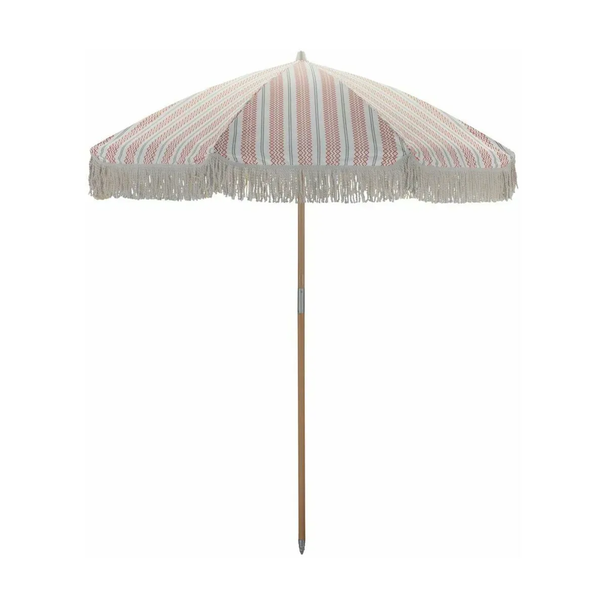 Parasol rond en polyester rouge et vert 230x190 cm Umbra - House Doctor
