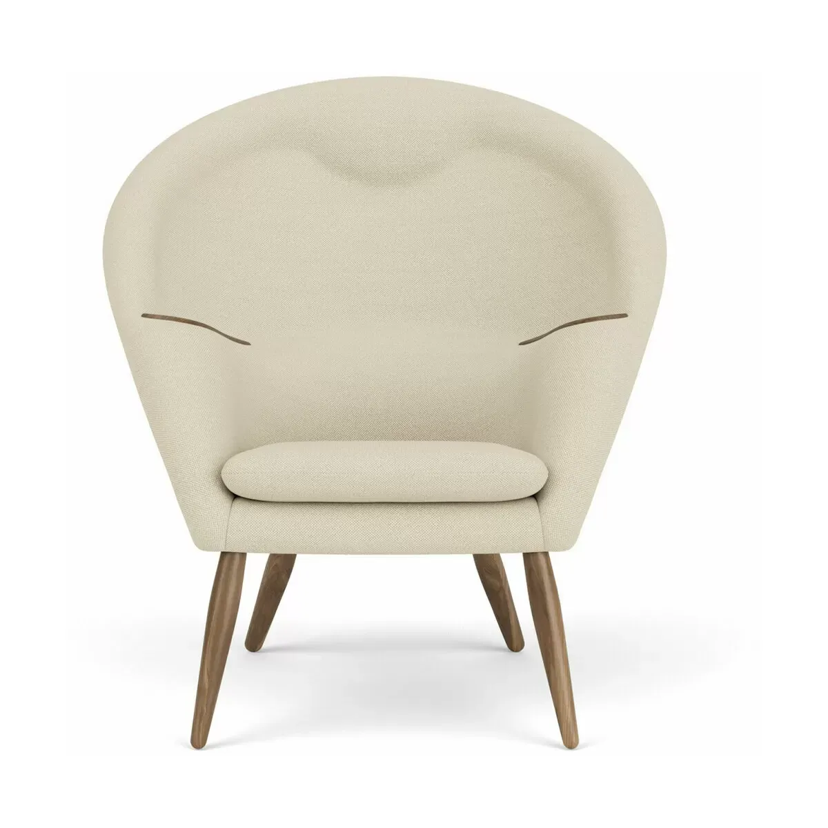 Fauteuil en noyer 100 x 87 cm Oda - Audo