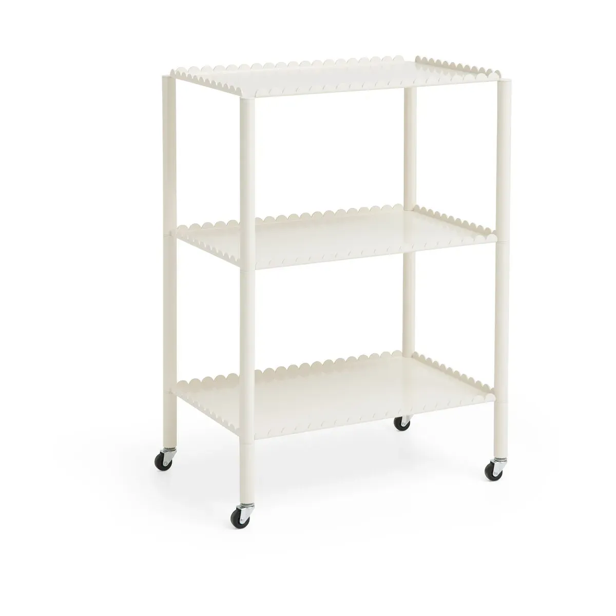 Desserte en acier blanc 63 x 44 x 87,5 cm Arcs - HAY