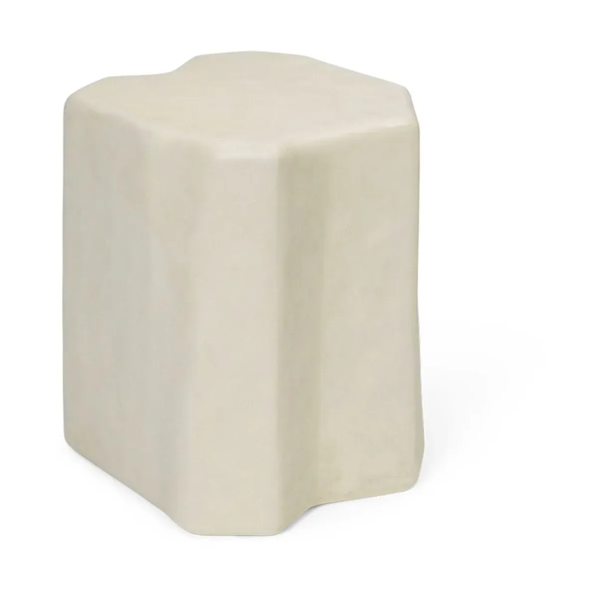 Table d'appoint ivoire en béton et fibre de verre Staffa - Ferm Living