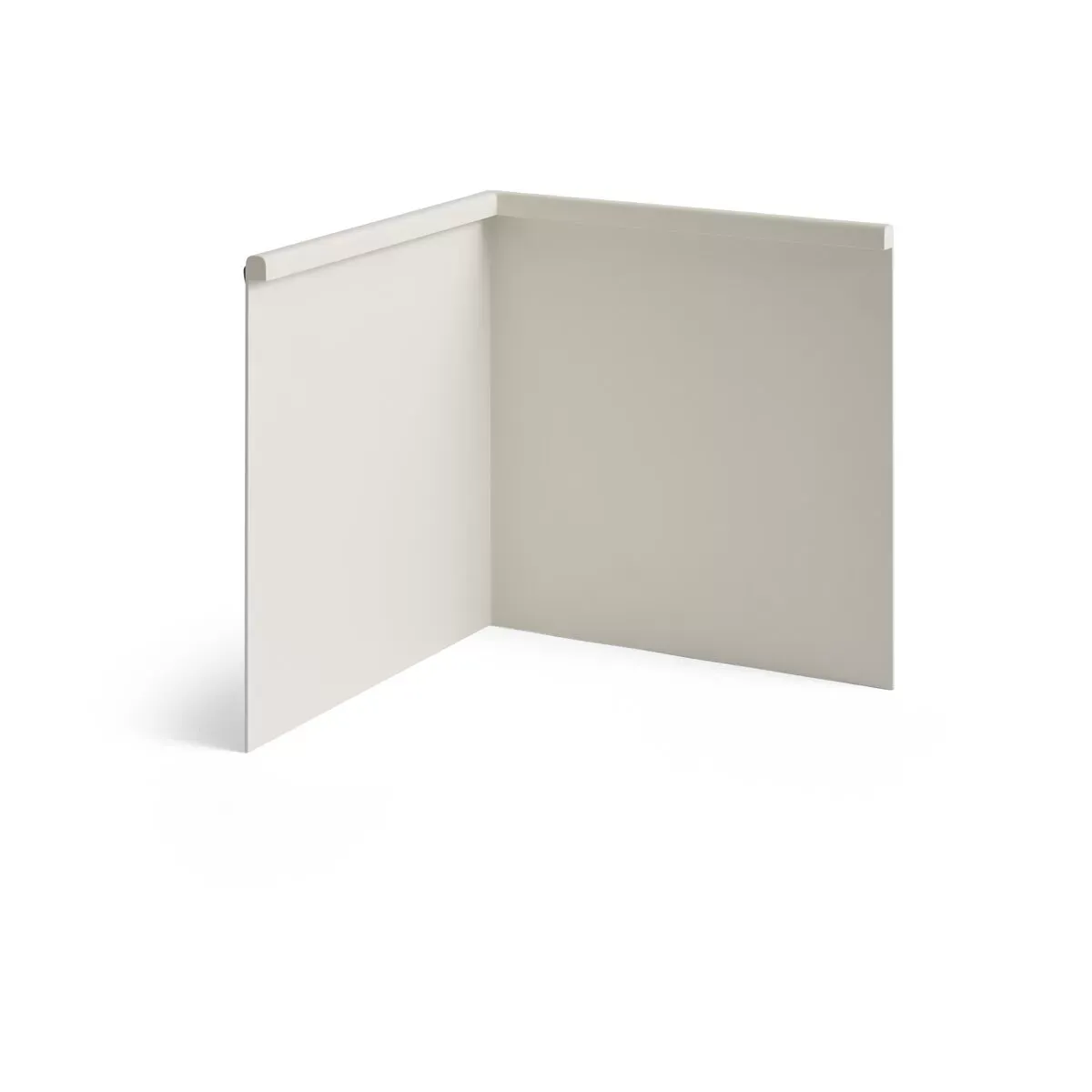 Lampe de table d'angle en métal blanc crème LBM - Hay