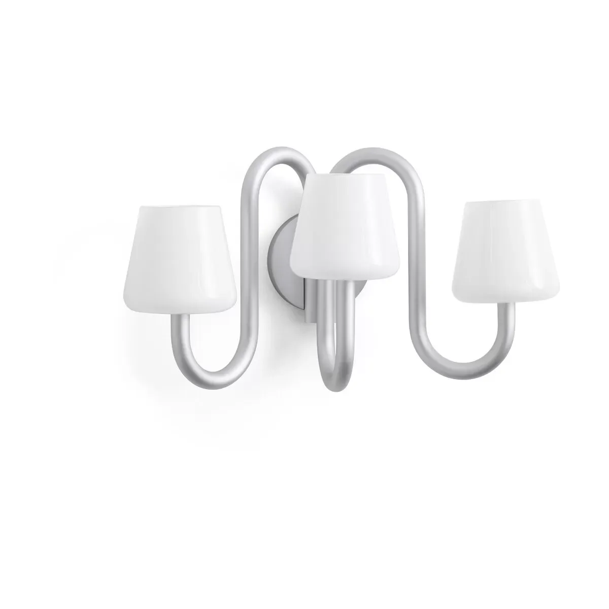 Applique murale design verre blanc opale Apollo - Hay