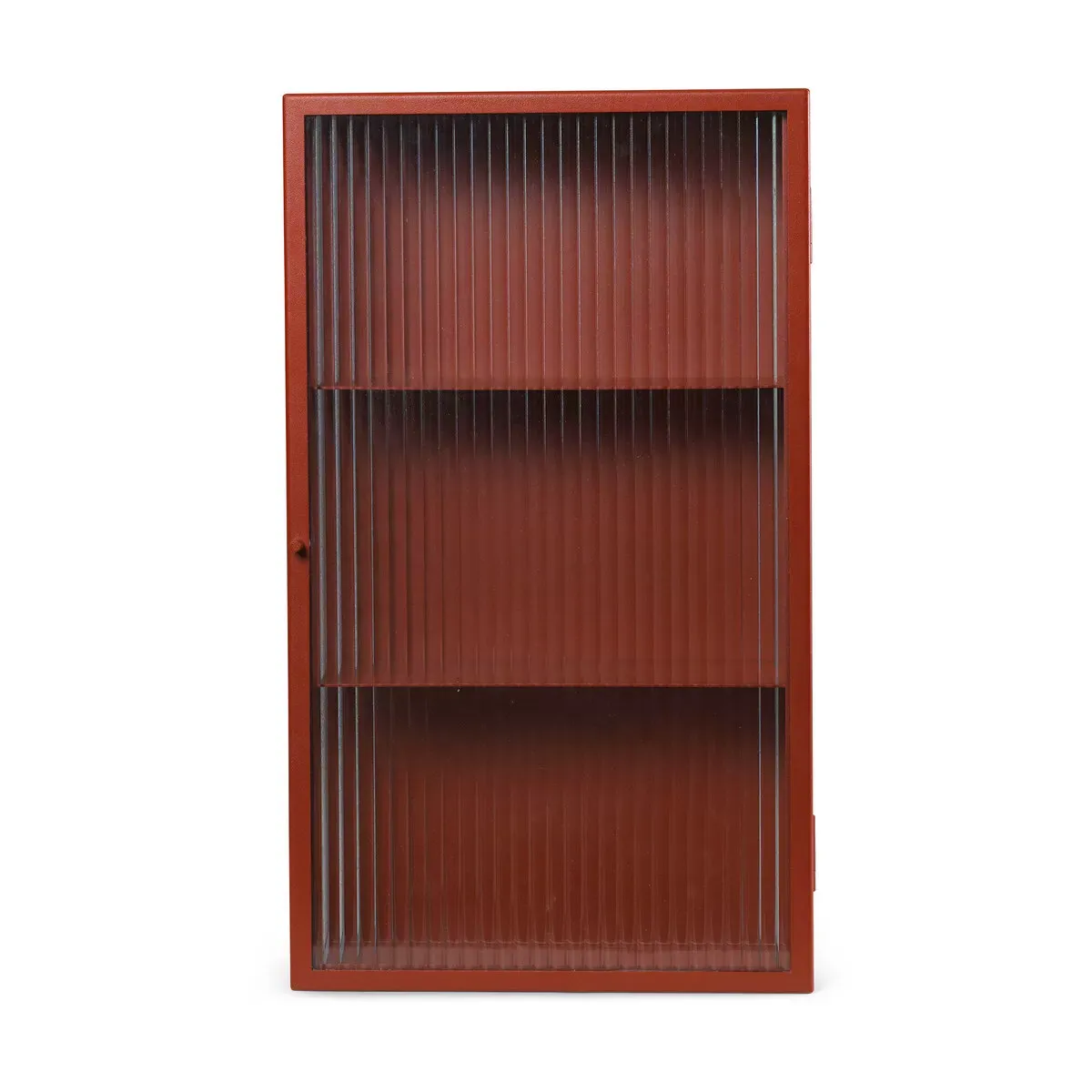 Vitrine murale en verre roseau rouge Haze - Ferm Living