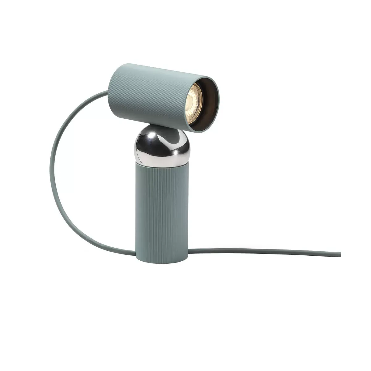 Lampe de table orientable en polycarbonate sauge 10,4x20,3cm Bilboquet - Flos