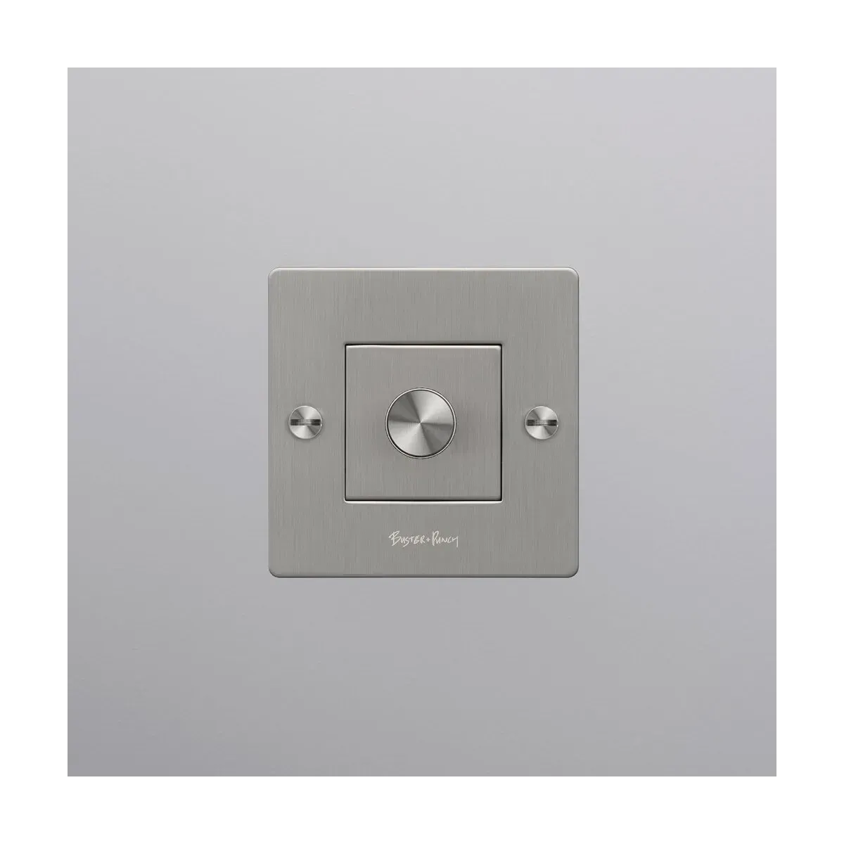 Interrupteur gradateur 1G argent 100W Dimmer - Buster+Punch