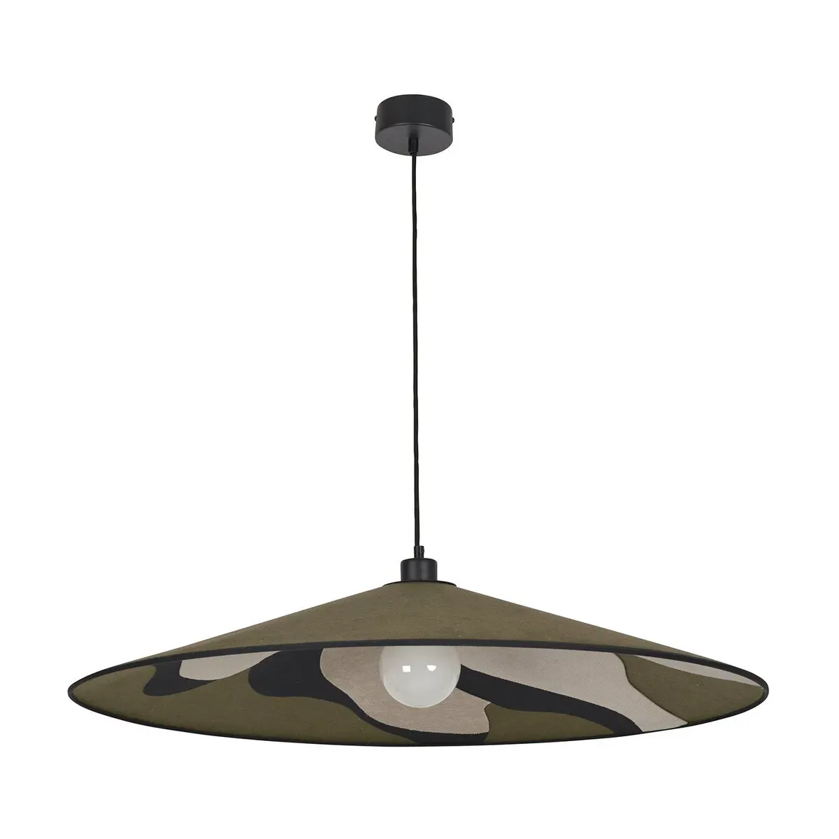 Suspension Tissu Nostalgia Kaki Market Set Sonia Laudet D80Cm - Market Set